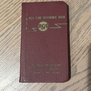 RCA 1954  Reference Book Tubes Batteries Parts & Test Equipment Calendar